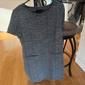 Tahari Black and White Textured Dress